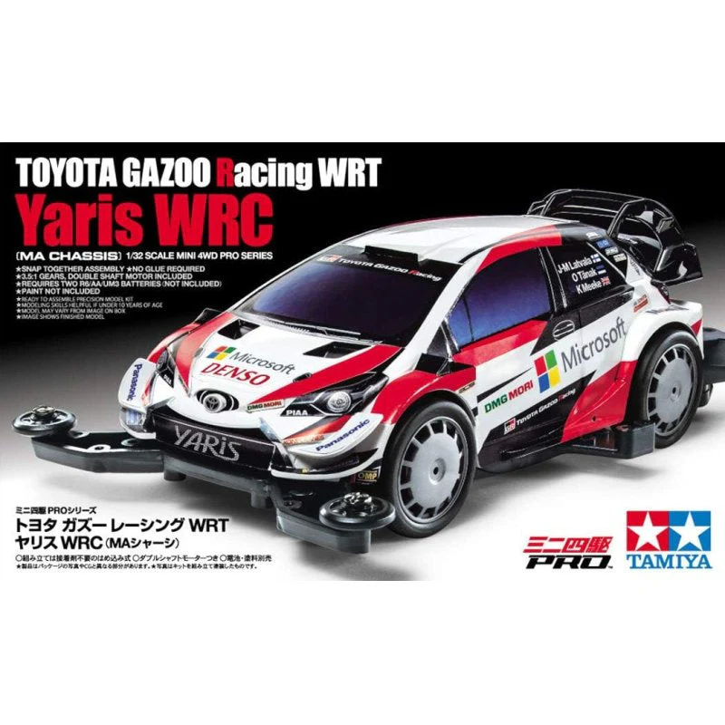 1/32 Mini 4WD PRO #54 Toyota Gazoo Racing WRT Yaris WRC (MA Chassis) By Tamiya - Image 2