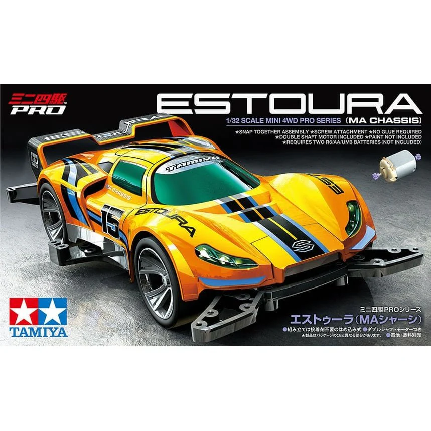 1/32 Mini 4WD PRO #59 Estoura (MA Chassis) By Tamiya - Image 2