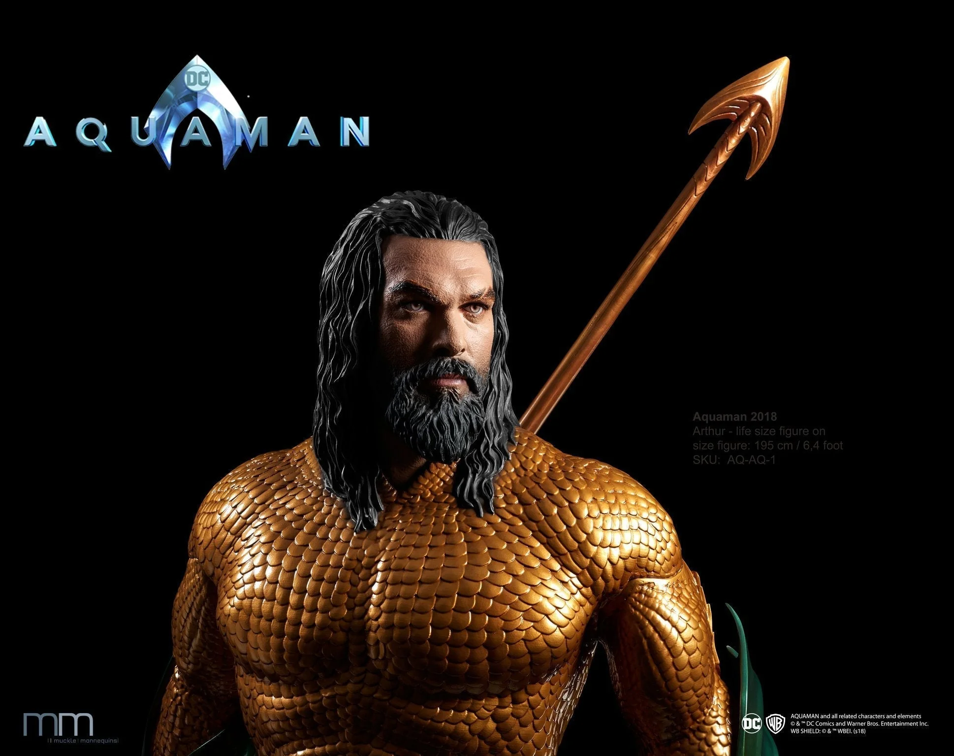 Aquaman Movie 2018 Life Size Statue by Muckle Mannequins - Image 4
