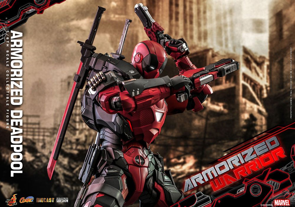Marvel Comic  1/6 Scale Armorized Deadpool Masterpiece Action Figure by Hot Toys - Image 5