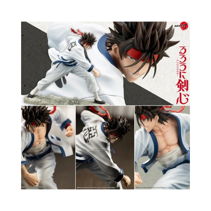 Rurouni Kenshin: Meiji Swordsman Romantic Story ArtFX J Sanosuke Sagara 1/8 Scale Figure By Kotobukiya - Image 2