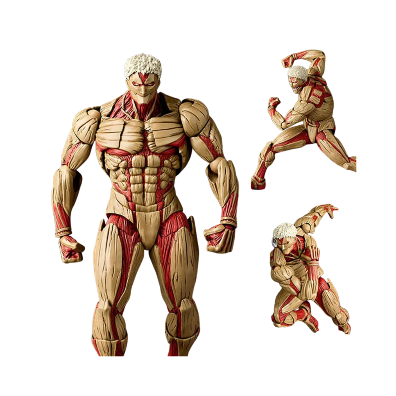 Attack On Titan Amazing Yamaguchi Armored Titan Revoltech Articulated Figures  By Kaiyodo - Image 2