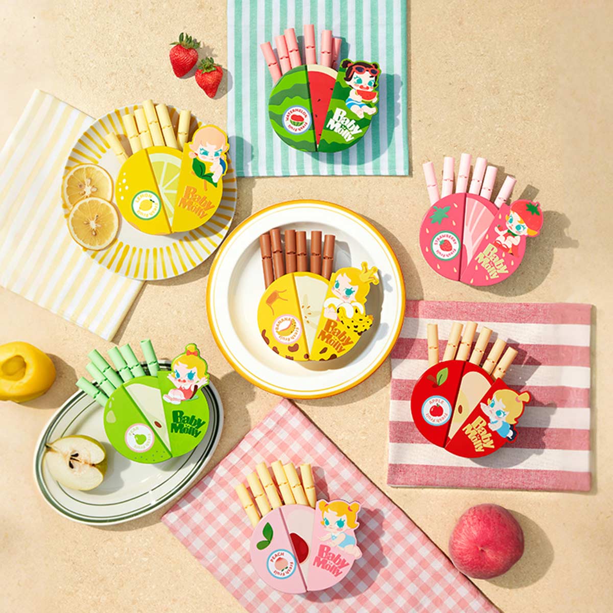 Baby Molly Fruity Aroma Series-Magnetic Sealing Clip Storage Box Set By Pop Mart - Image 2