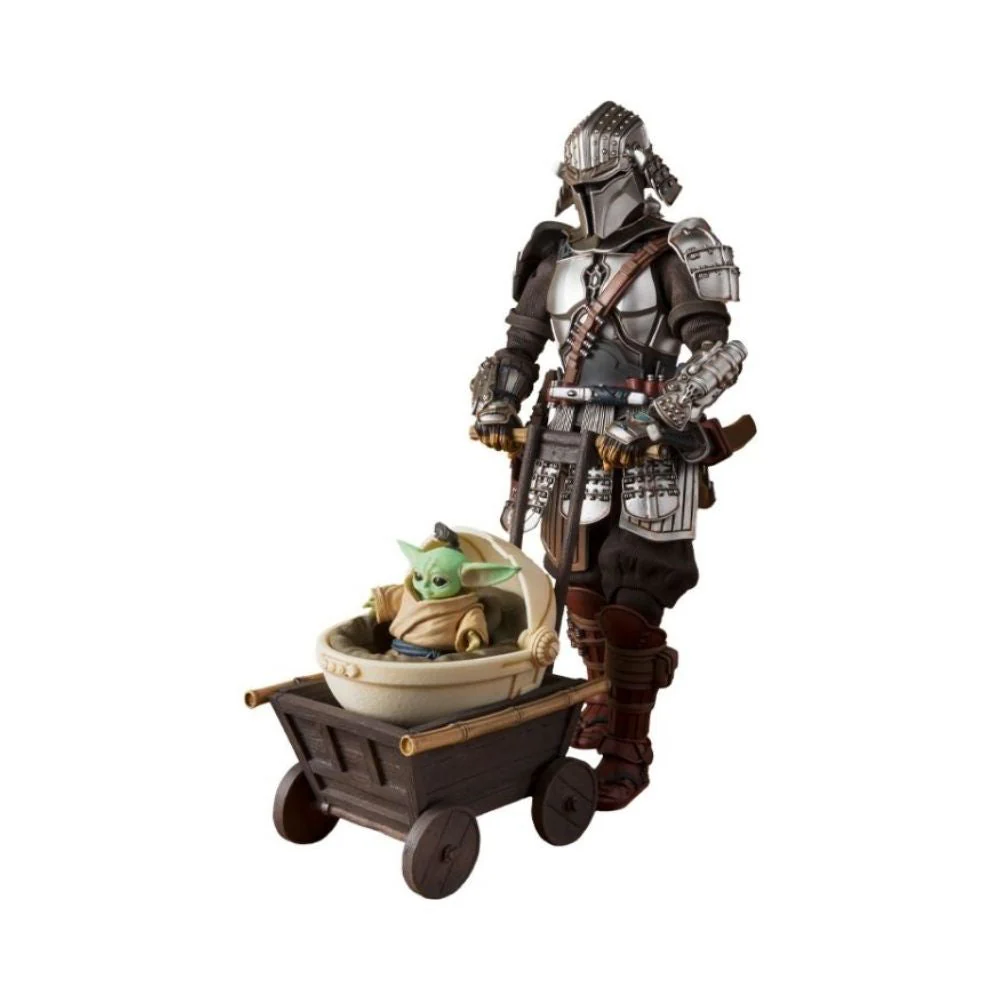 Bandai Tamashii : Star Wars Meisho Realization Ronin Mandalorian and Grogu - Image 2