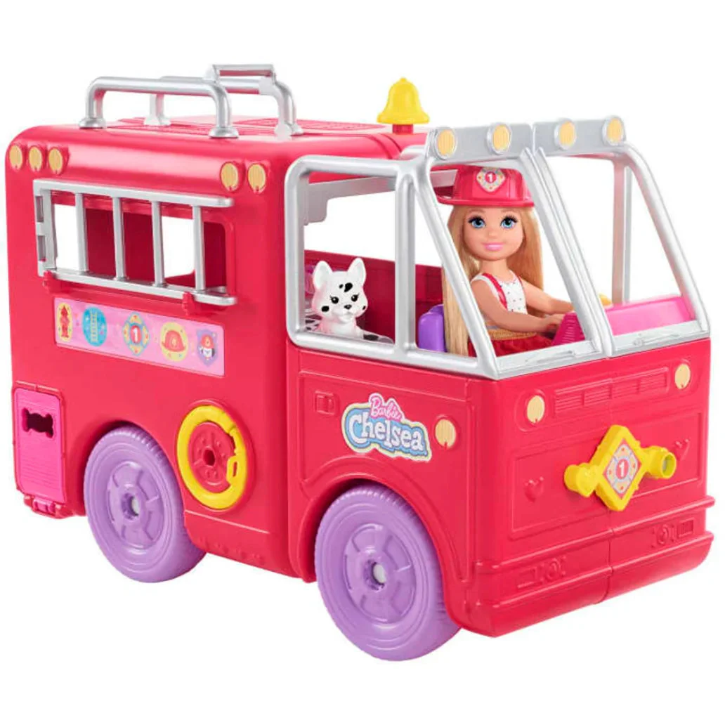 Barbie Chelsea Fire Truck Play Set by Mattel - Image 5