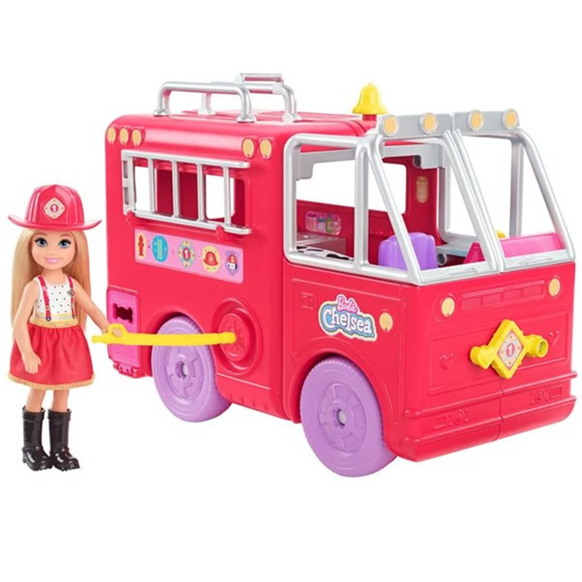 Barbie Chelsea Fire Truck Play Set by Mattel - Image 6