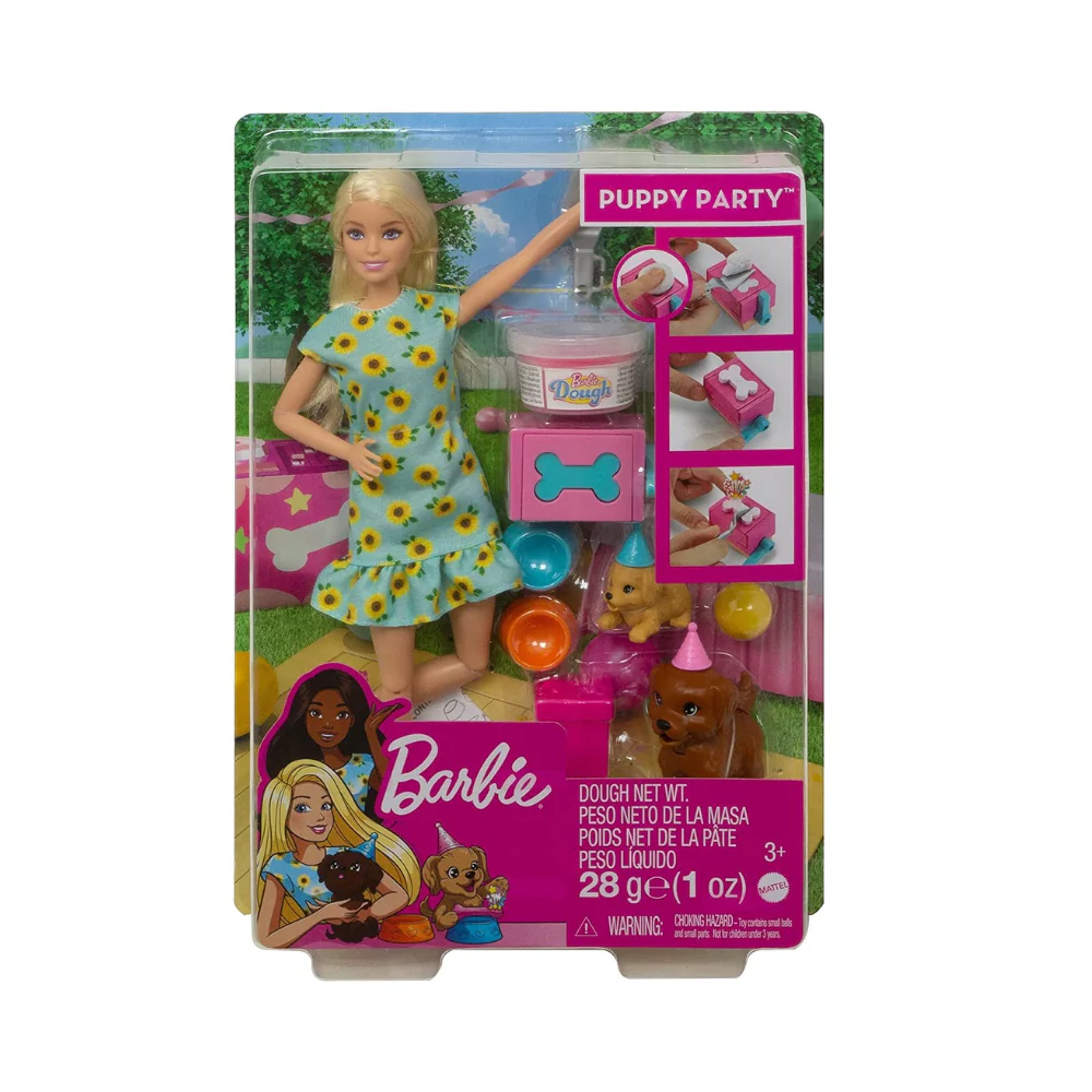 Barbie Puppy Party Playset - Blonde