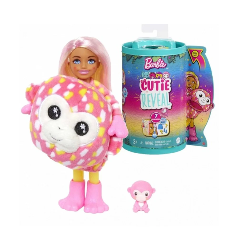Barbie Chelsea Cutie Reveal Chelsea Jungle Friends Series by mattel