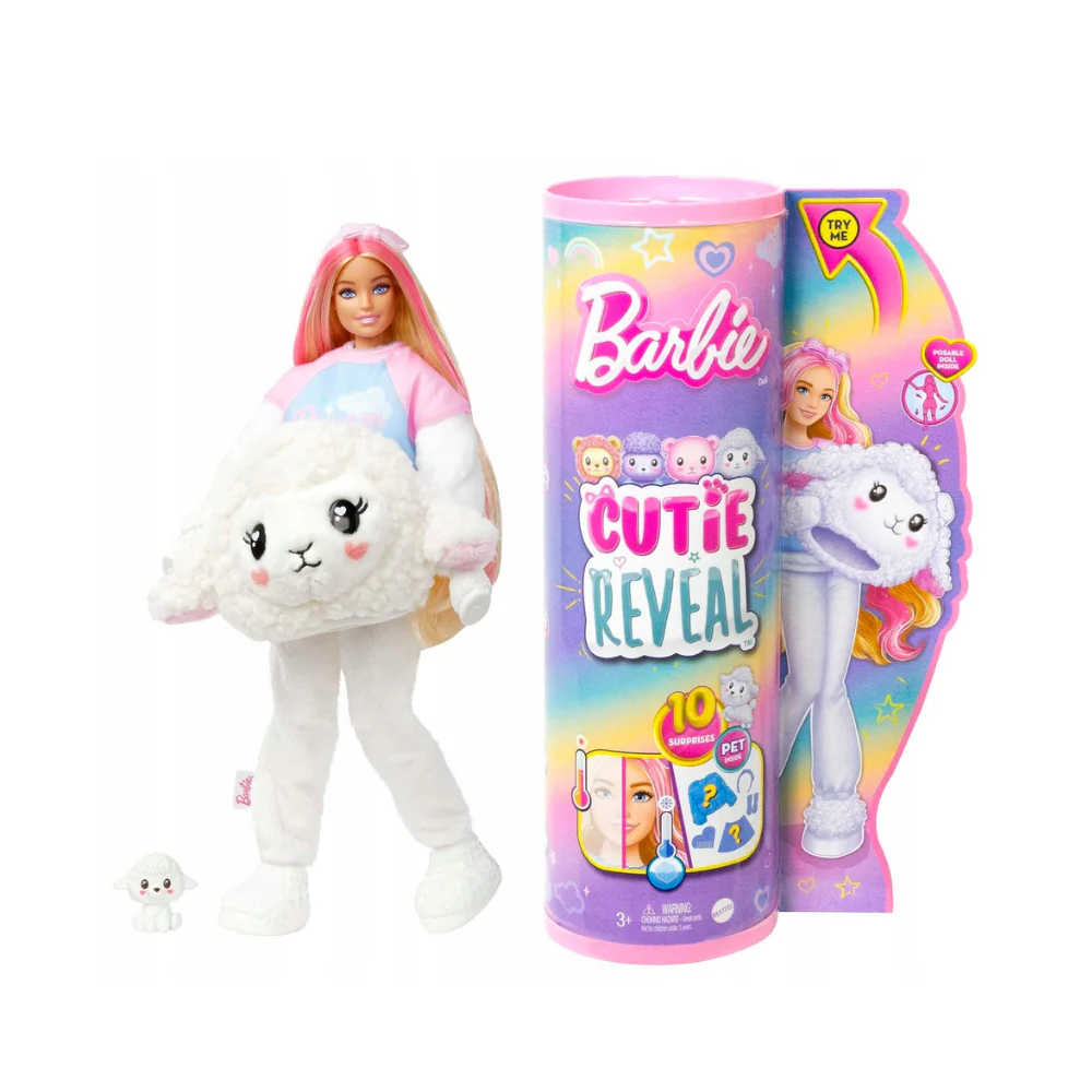 Barbie Cutie Reveal Barbie Cozy Cute Tees Series - Lamb [DAMAGE BOX] - Image 4