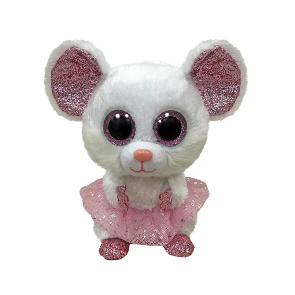BEANIE BOOS MOUSE NINA BALERINA WHTE MED