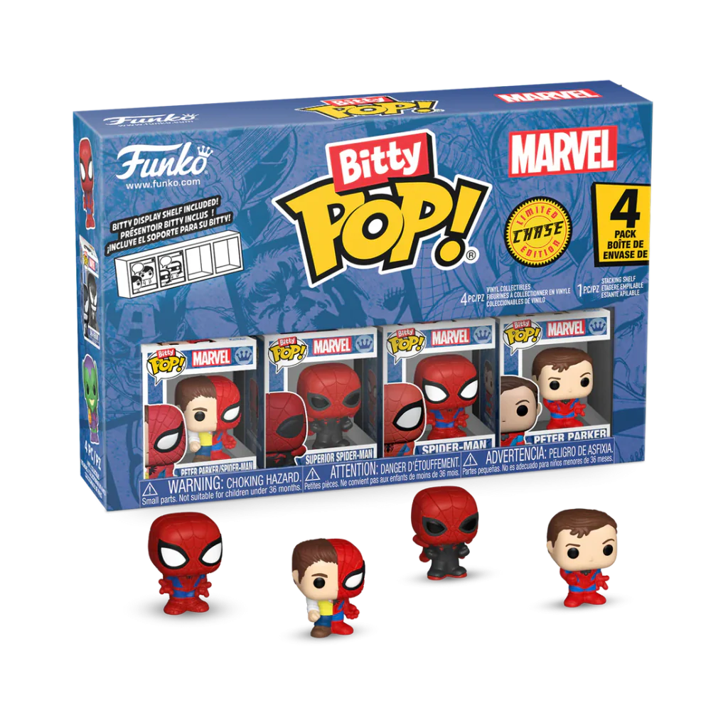 Funko Bitty Pop! Marvel: Spider-Man - Parker Split 4pk