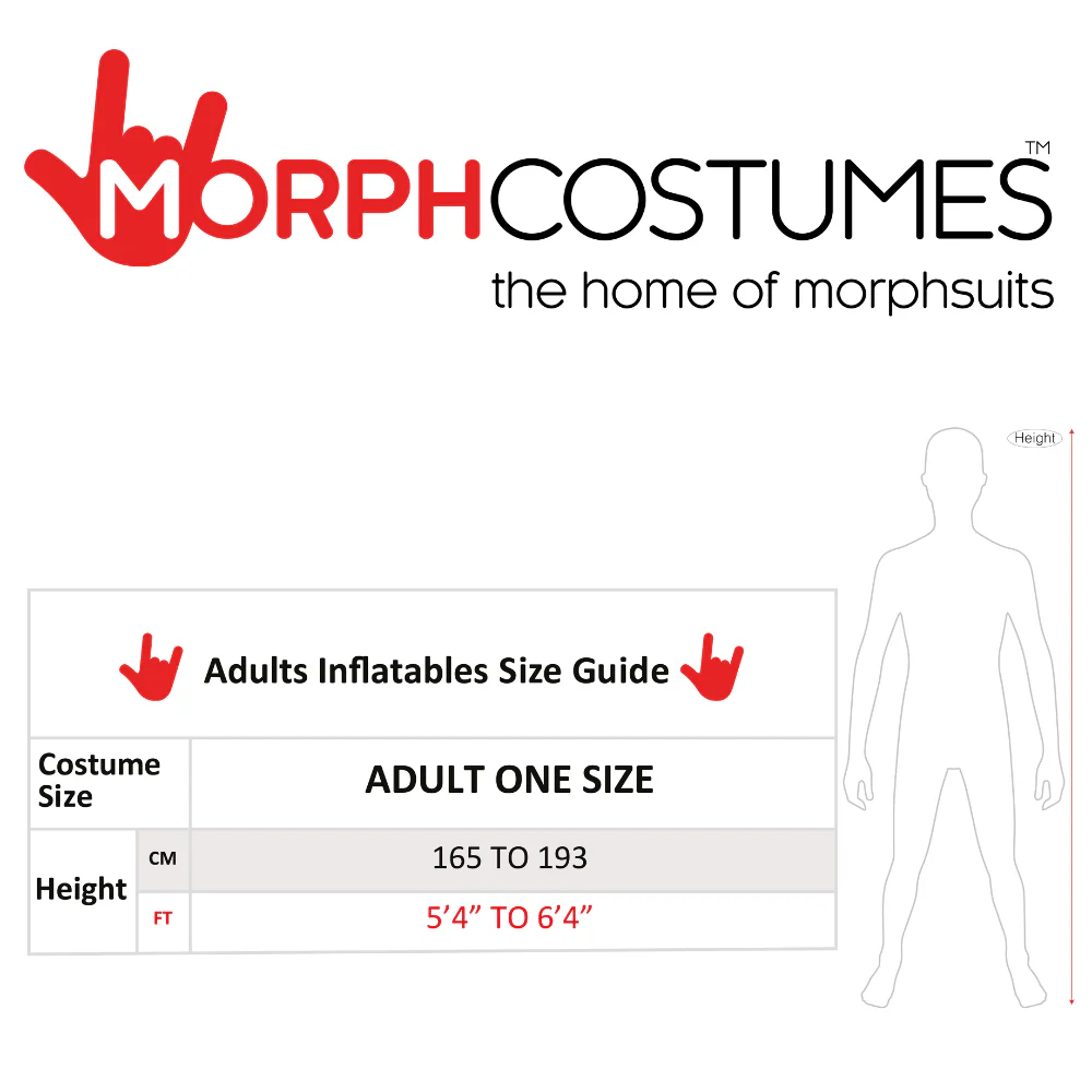 Ride On Black Dragon Inflatable Costume fo Adults by Morphsuits - Image 2