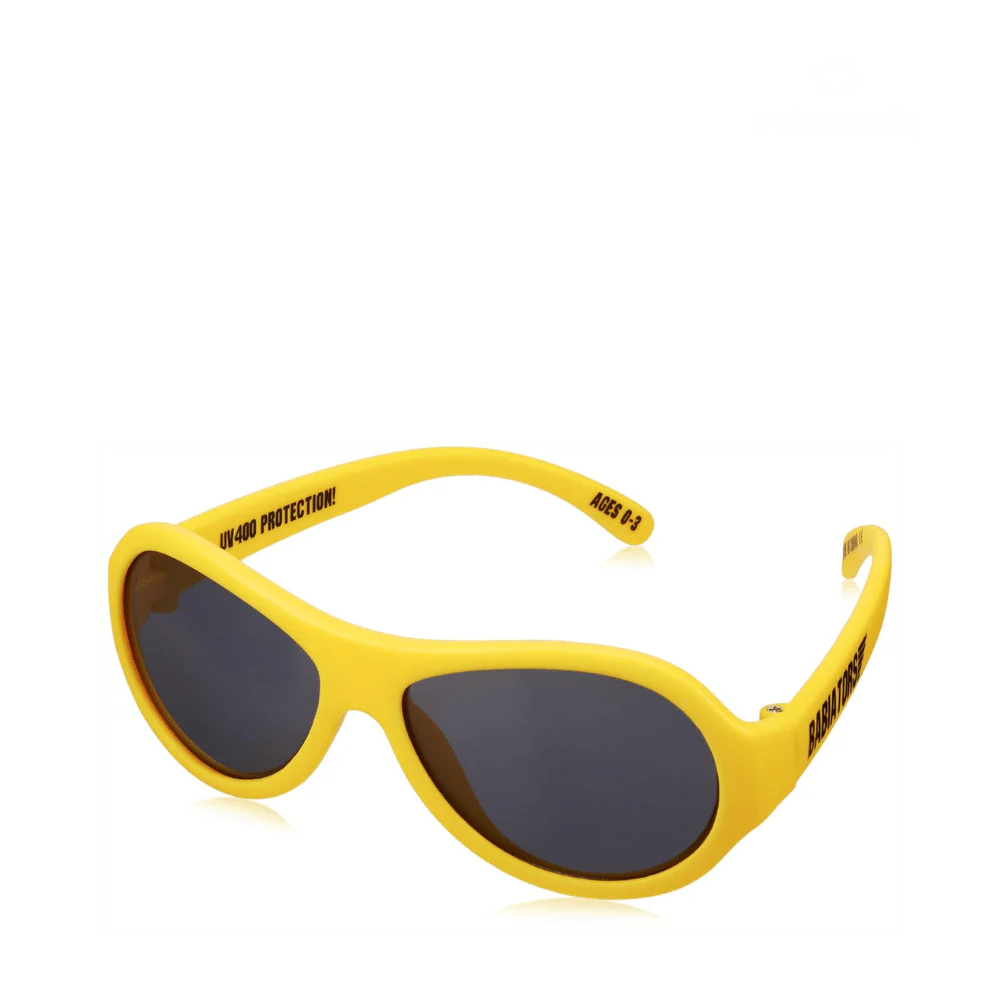 Uv Sunglasses Unisex-baby Aviator Yellow 3-7 Y/O By Babiators