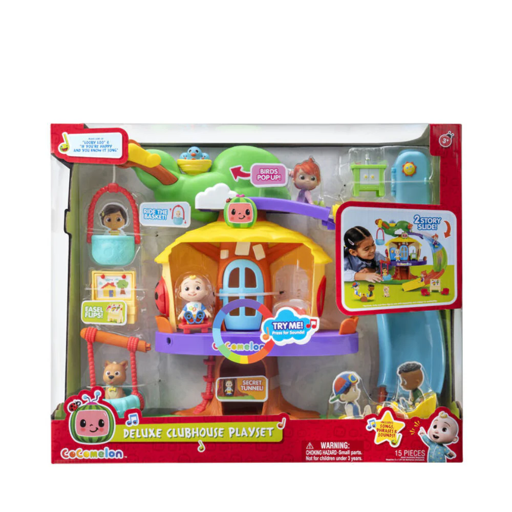 Cocomelon JJ'S Deluxe Clubhouse Playset