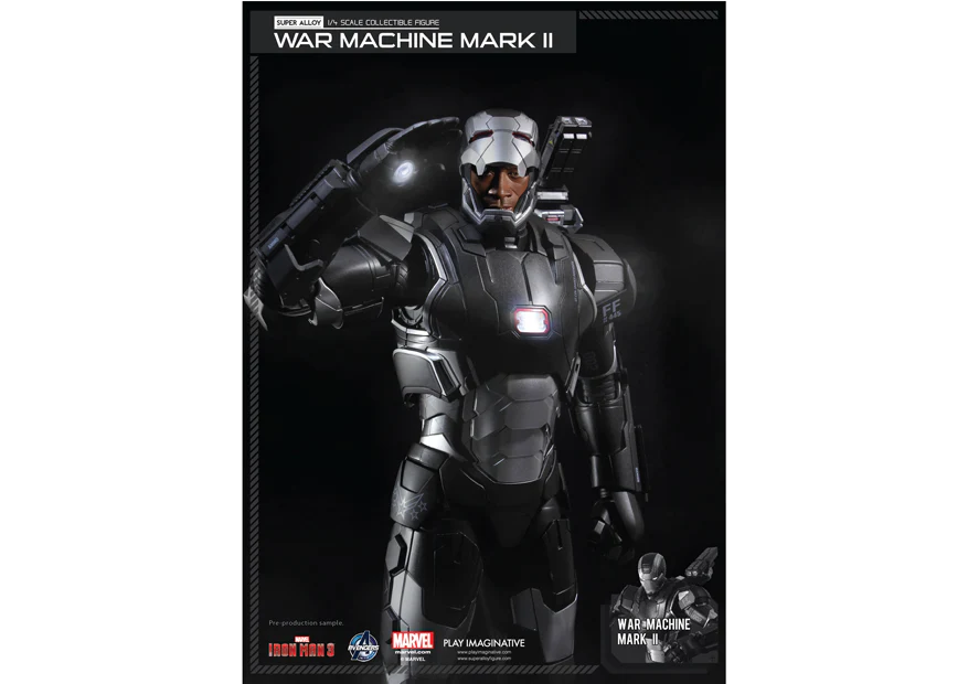 Marvel War Machine Mark II Super Alloy 1/4 Scale Figure by Comicave Studios - Image 4