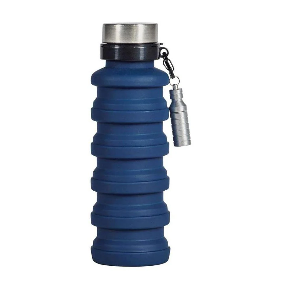 Commuter water bottle and flashlight