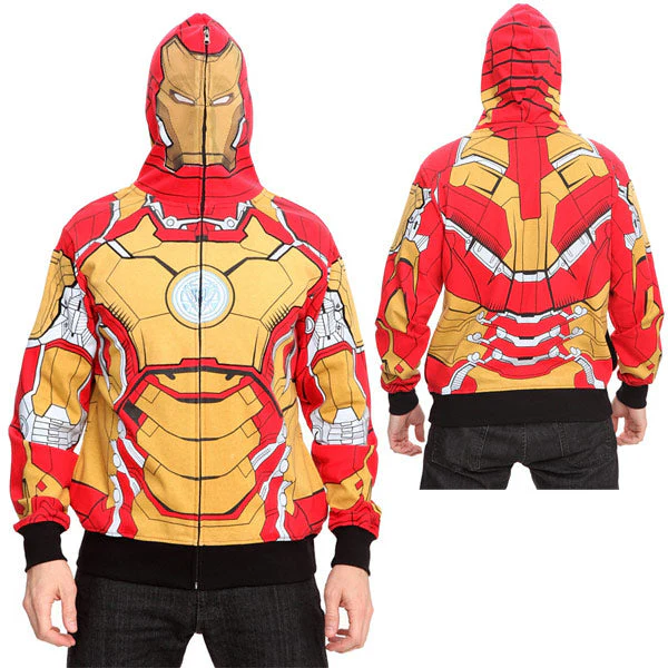 Costume Hoodie: Marvel Comics; Iron Suit  Red / Yellow - MM
