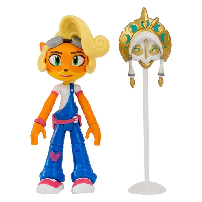 Crash Bandicoot - Coco with Kupunawa Mask 4.5” Action Figure (Wave 1) - Image 2