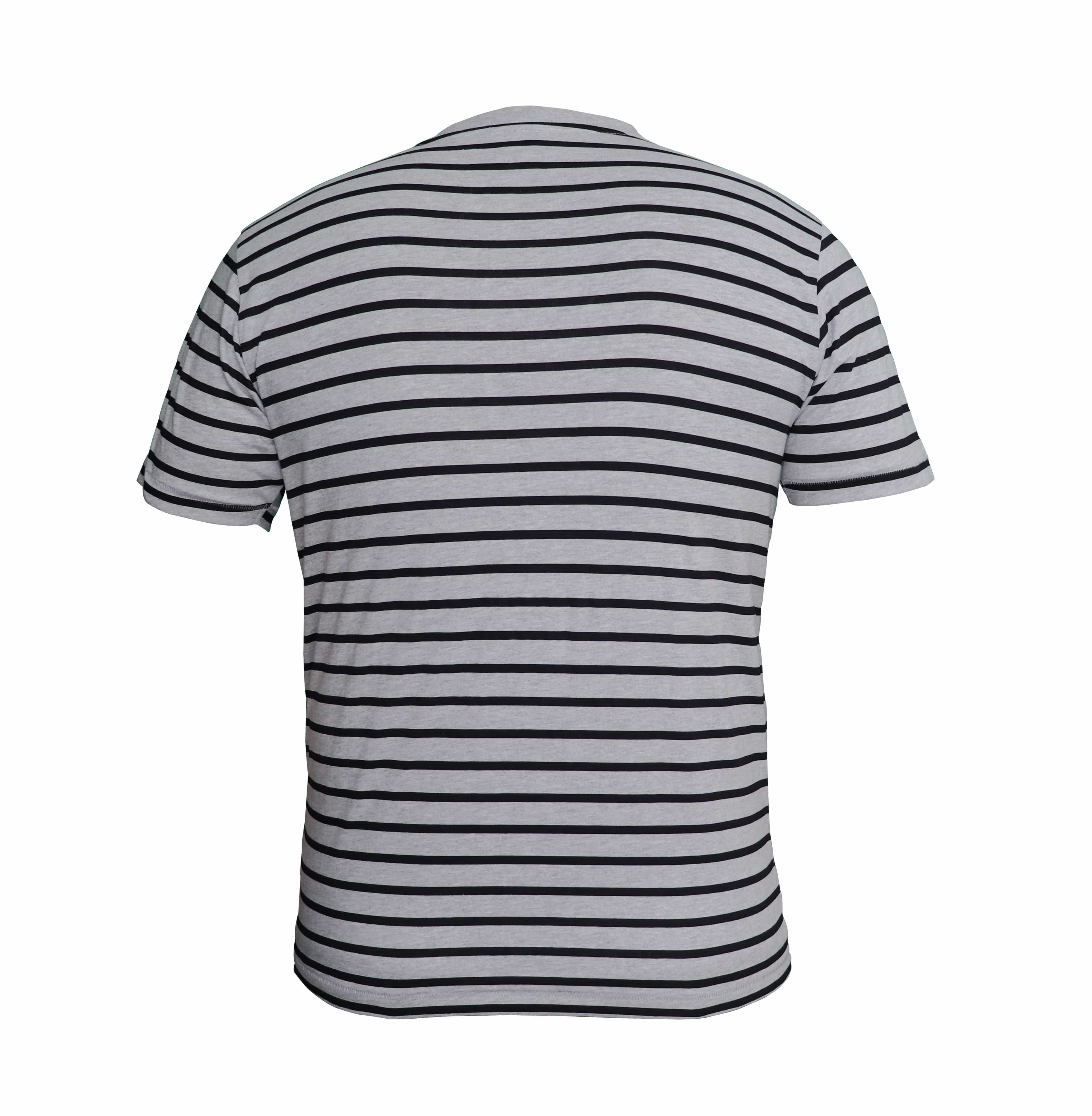 Crew Neck Tee W/Stripe And Puff Print : Genie - Image 3