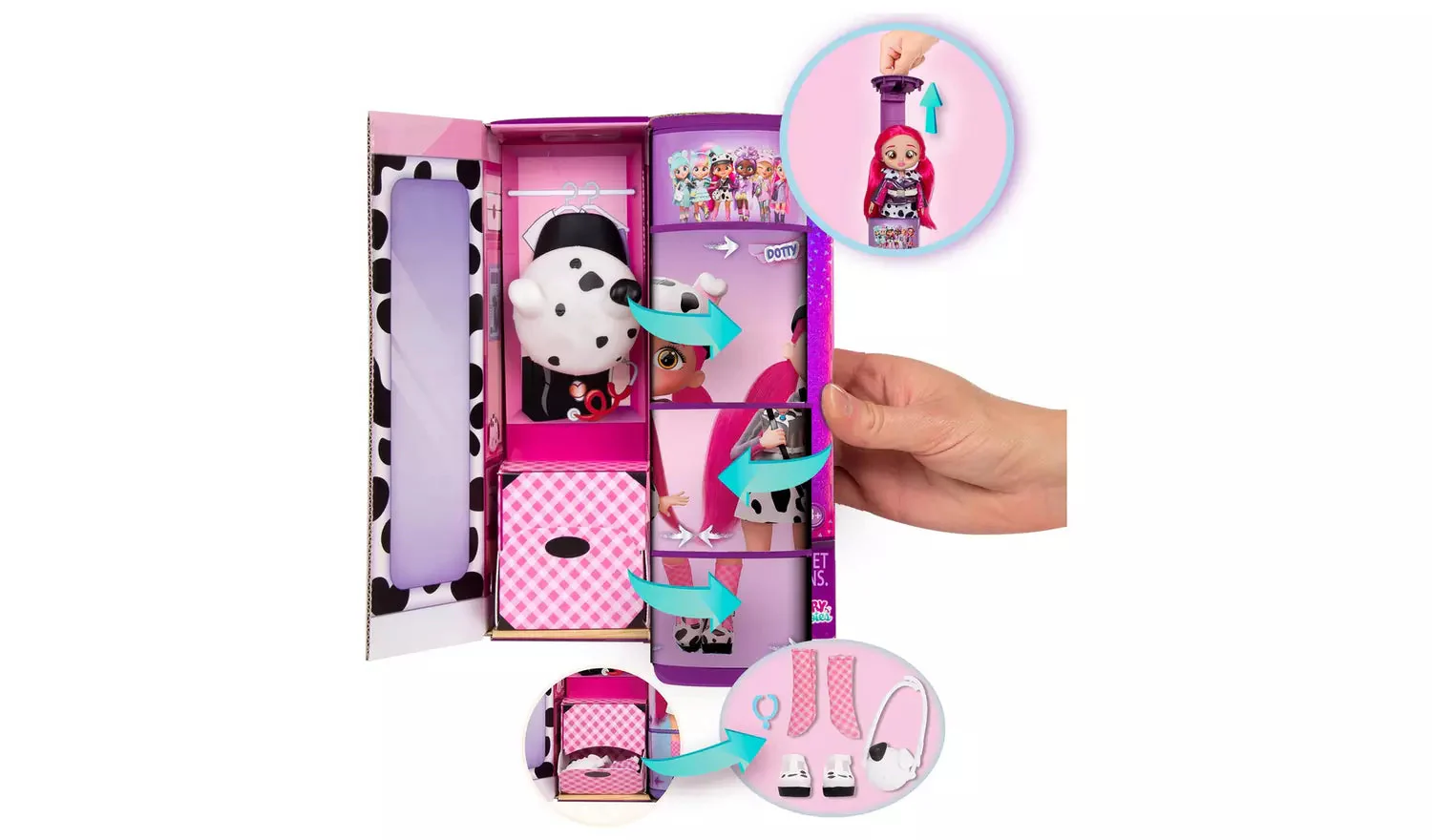 Cry Babies Bff Series Doll 8" - Dotty - Image 4