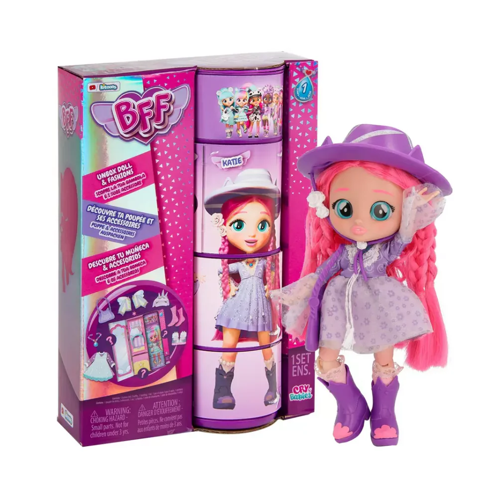 Cry Babies Bff Series Doll 8"- Katie - Image 5