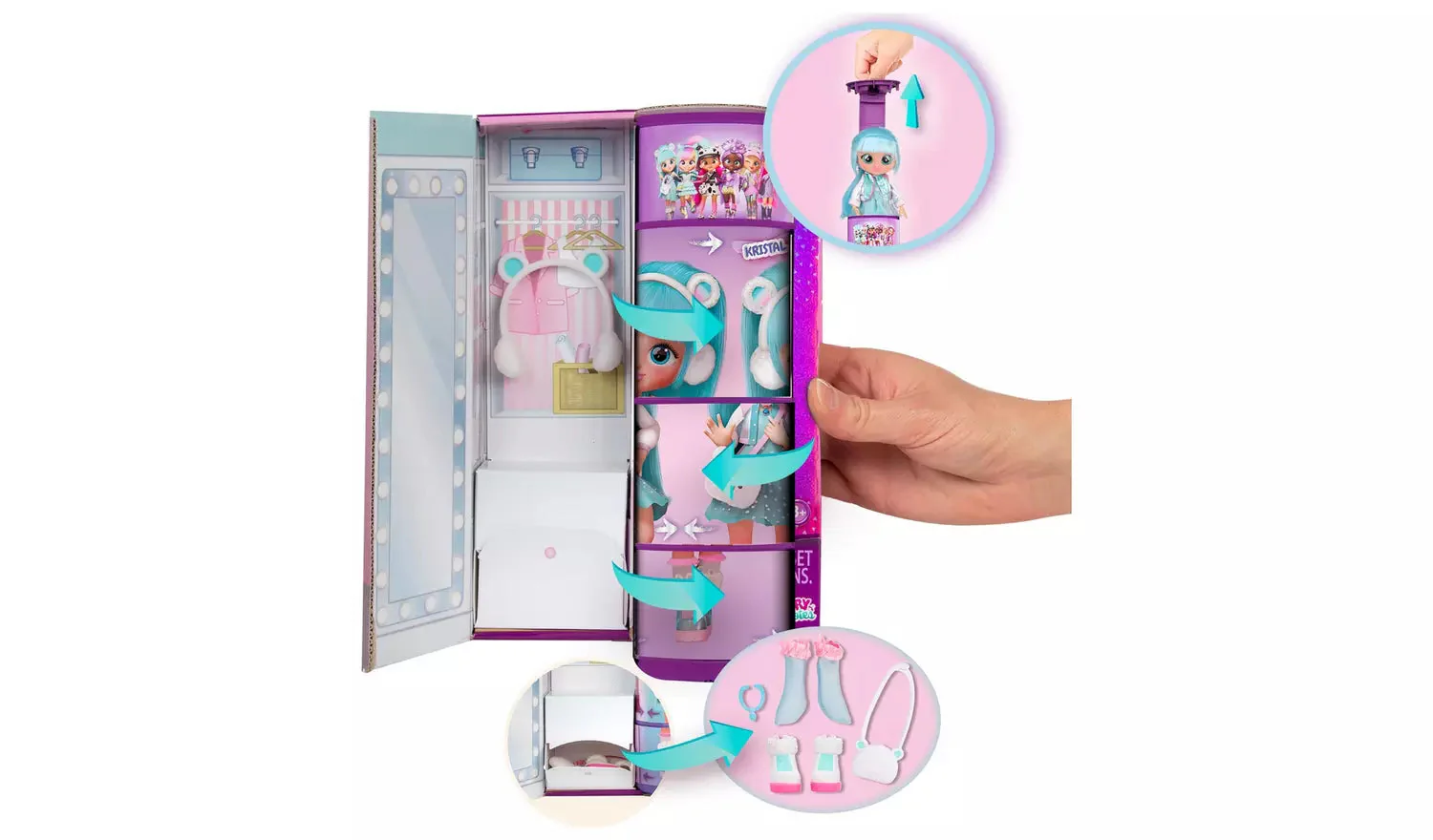 Cry Babies Bff Series Doll 8" - Kristal - Image 4