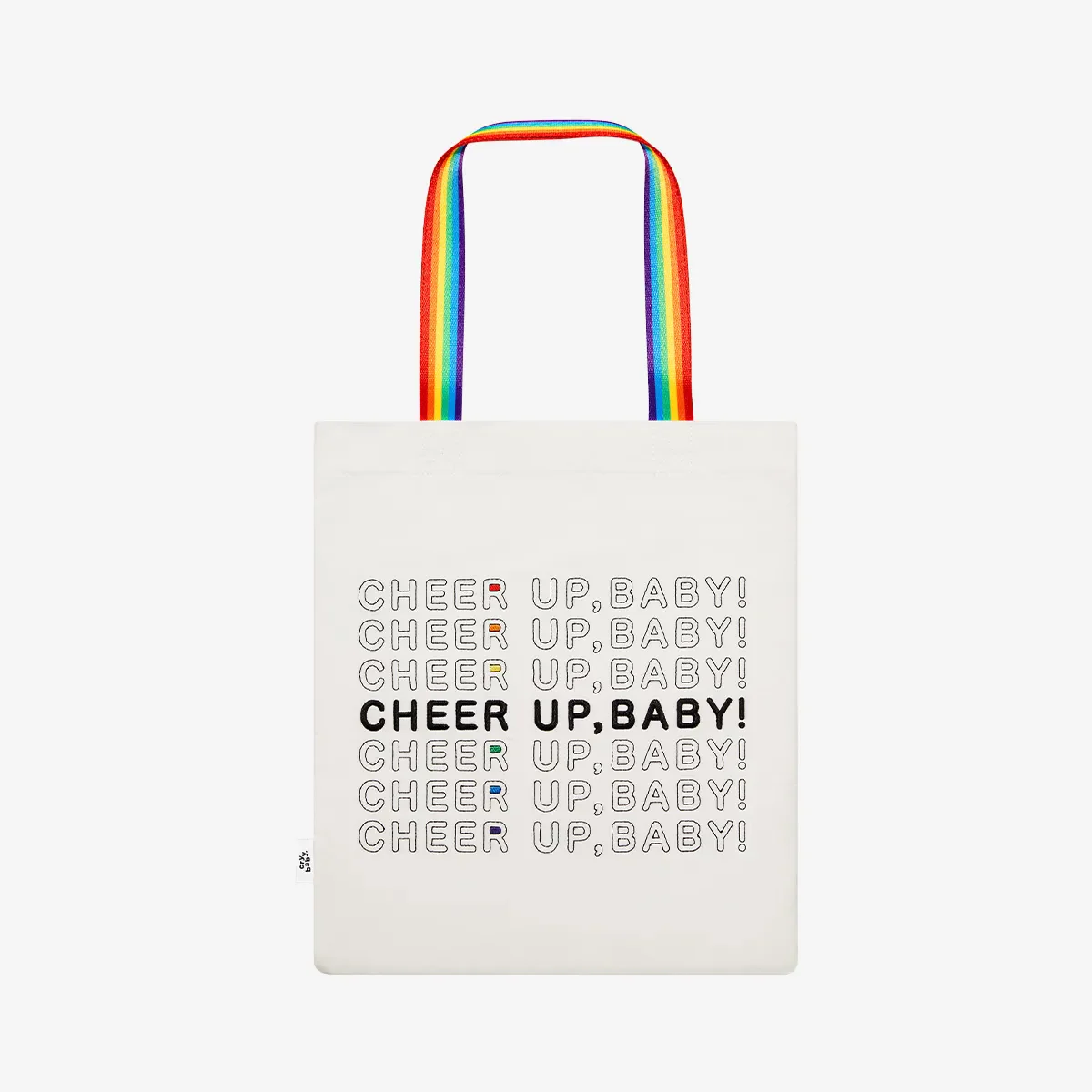 Crybaby  Cheer Up, Baby! Series Canvas Bag (White Ver.) By Pop Mart - Image 2