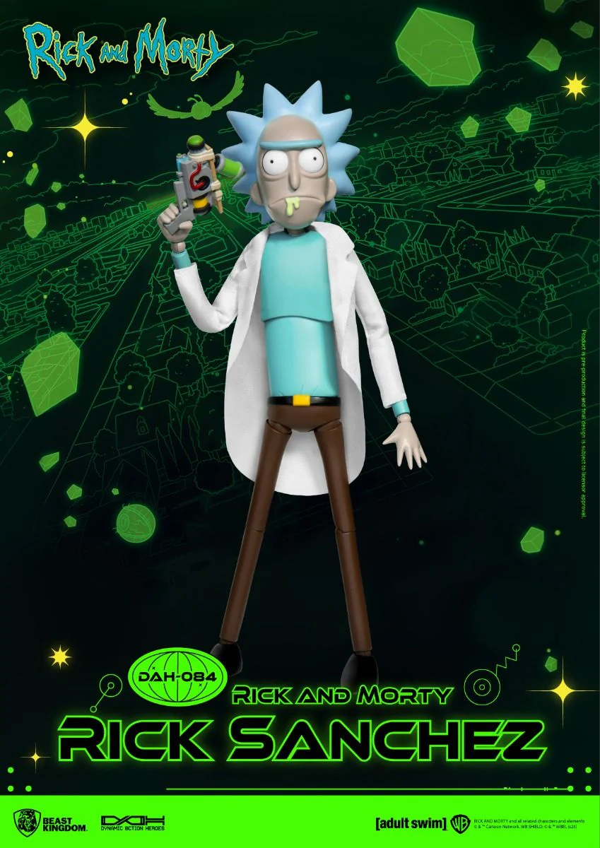 Rick and Morty Dynamic 8ction Heroes DAH-084 Rick Sanchez Action Figure By Beast Kingdom - Image 2
