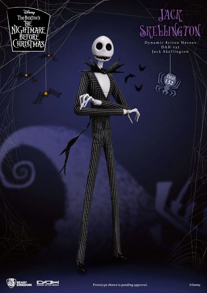The Nightmare Before Christmas Dynamic 8ction Heroes DAH-132 Jack Skellington Action Figure By Beast Kingdom - Image 2