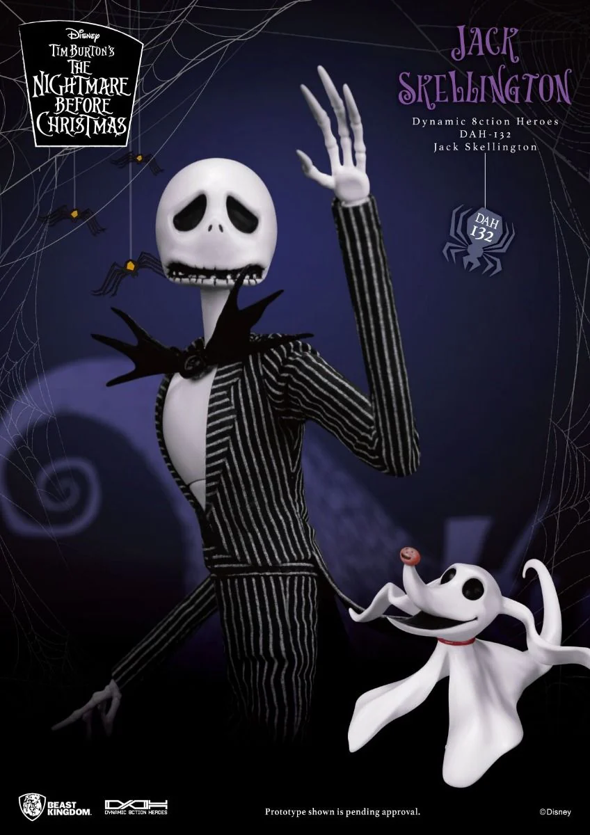 The Nightmare Before Christmas Dynamic 8ction Heroes DAH-132 Jack Skellington Action Figure By Beast Kingdom - Image 3