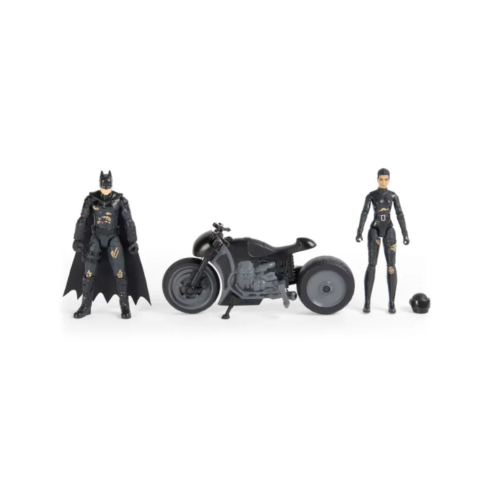 DC Batman MovieSelinaKyleBike w/2 4"Figs