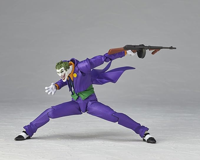 Dc Comics Amazing Yamaguchi Ver.1.5 Joker Arkham  Knight Revoltech Articulated Figures By Kaiyodo - Image 2