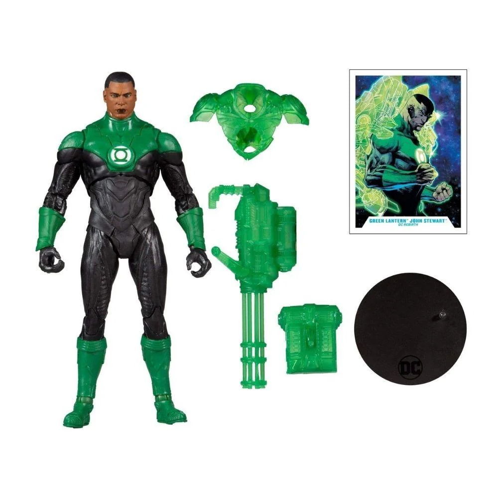 DC MULTIVERSE 7" - MODERN COMIC GREEN LANTERN (JOHN STEWART) - Image 2