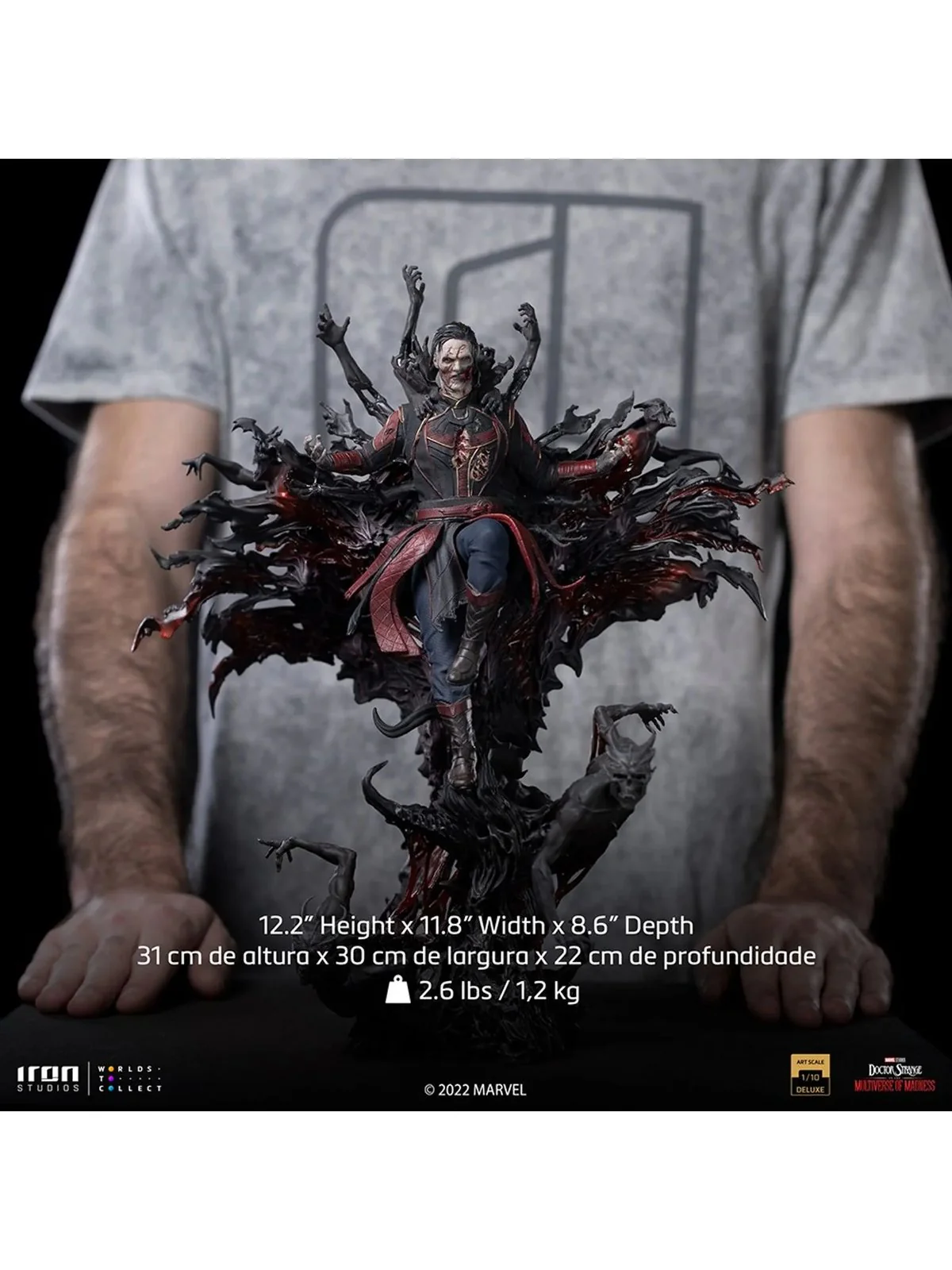 Doctor Strange In the Multiverse of Madness Dead Defender Strange Deluxe 1/10 Art Scale Limited Edition Statue - Image 3