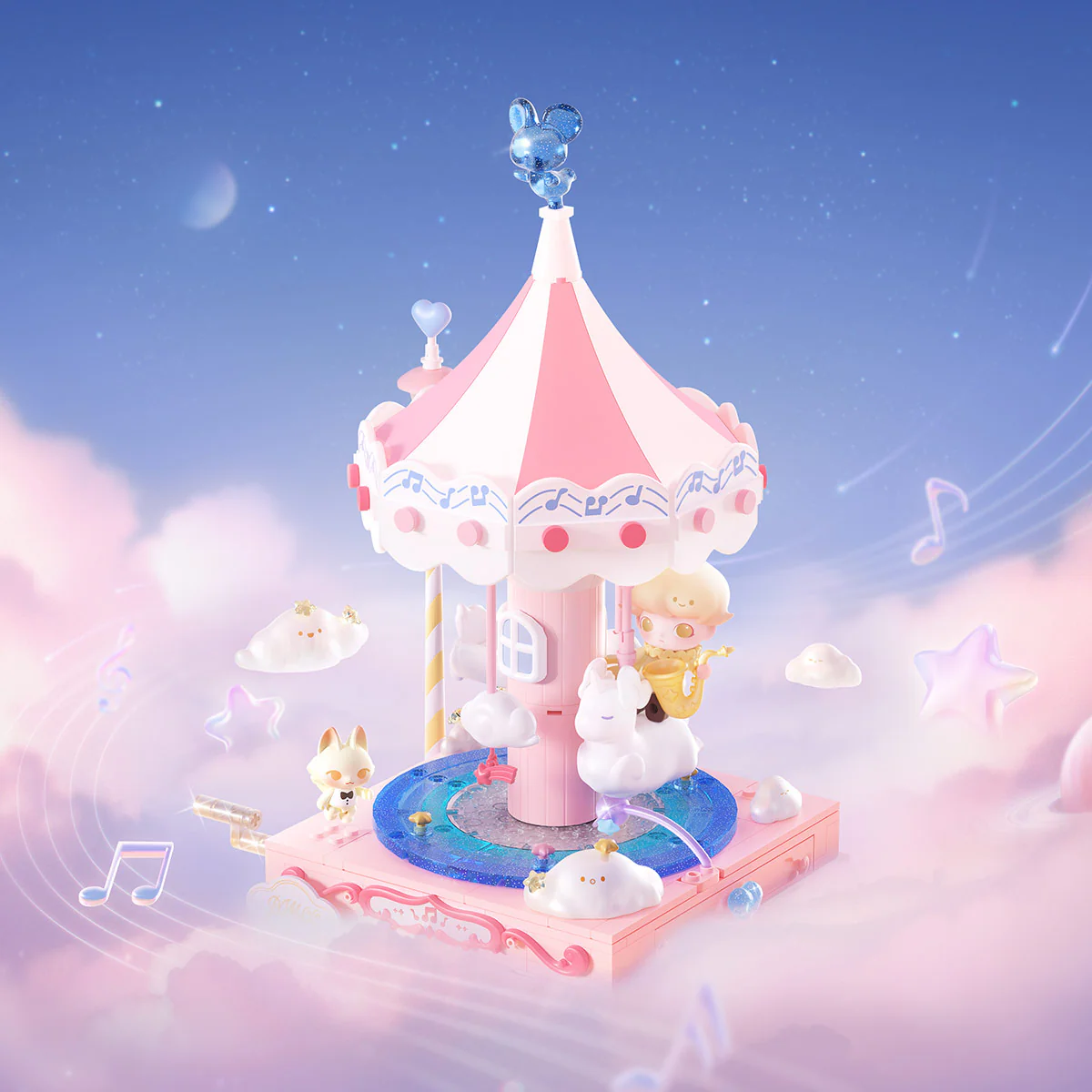 Dimoo Dream Melody Series Blocks - Galactic Carousel By Pop Mart - Image 2