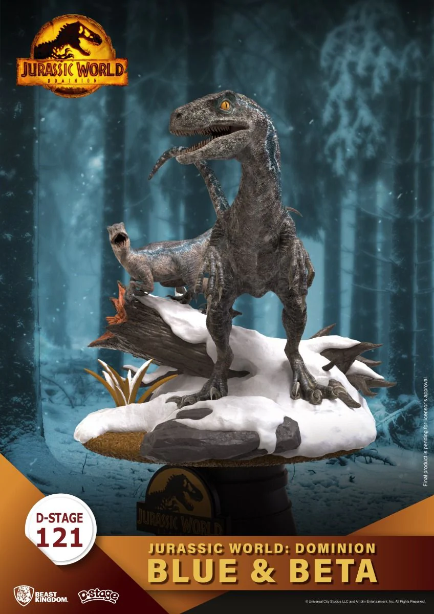 Jurassic World: Dominion Blue & Beta Diorama Stage-121 by Beast Kingdom - Image 3