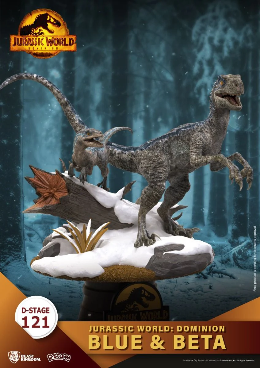 Jurassic World: Dominion Blue & Beta Diorama Stage-121 by Beast Kingdom - Image 4