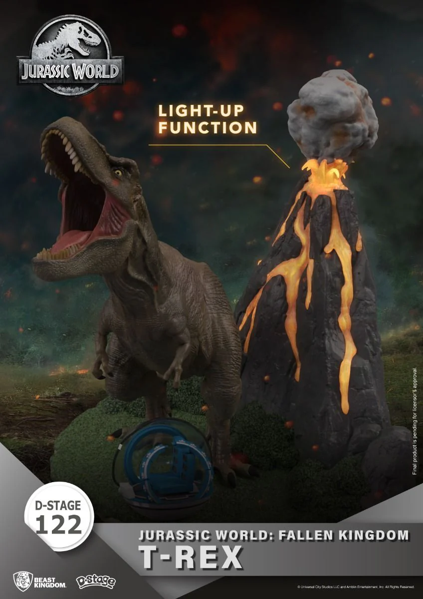 Jurassic World : Fallen Kingdom-T-Rex Diorama Stage-122 by Beast Kingdom - Image 3