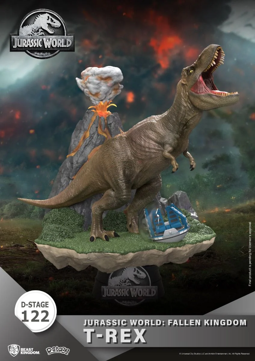Jurassic World : Fallen Kingdom-T-Rex Diorama Stage-122 by Beast Kingdom - Image 4