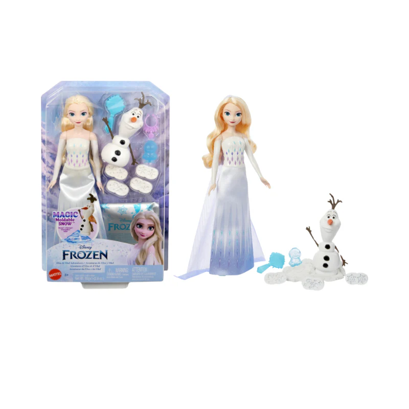 Disney Frozen Fashion Dolls - Elsa & Olaf Snow Dough Toys by Mattel