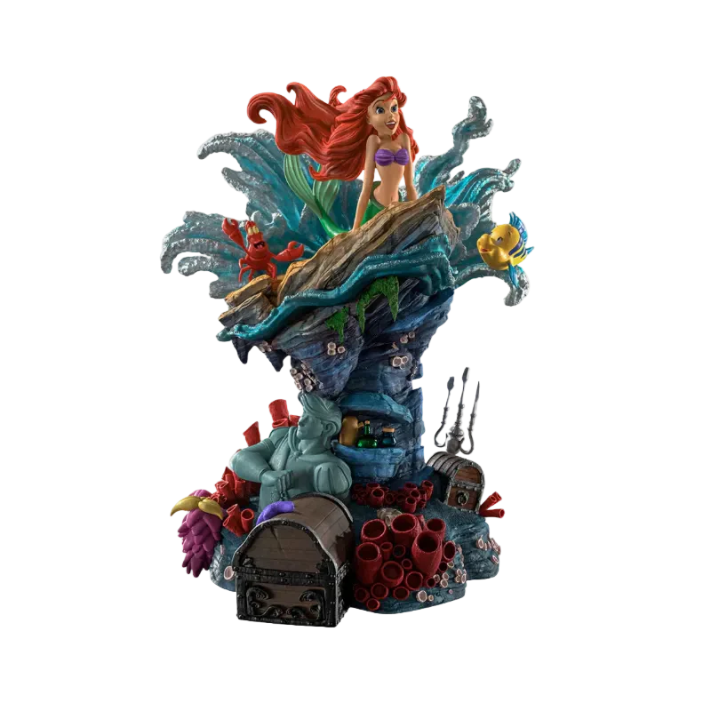 Disney Little Mermaid Deluxe Disney 100th - Little Mermaid - Art By Iron Studio