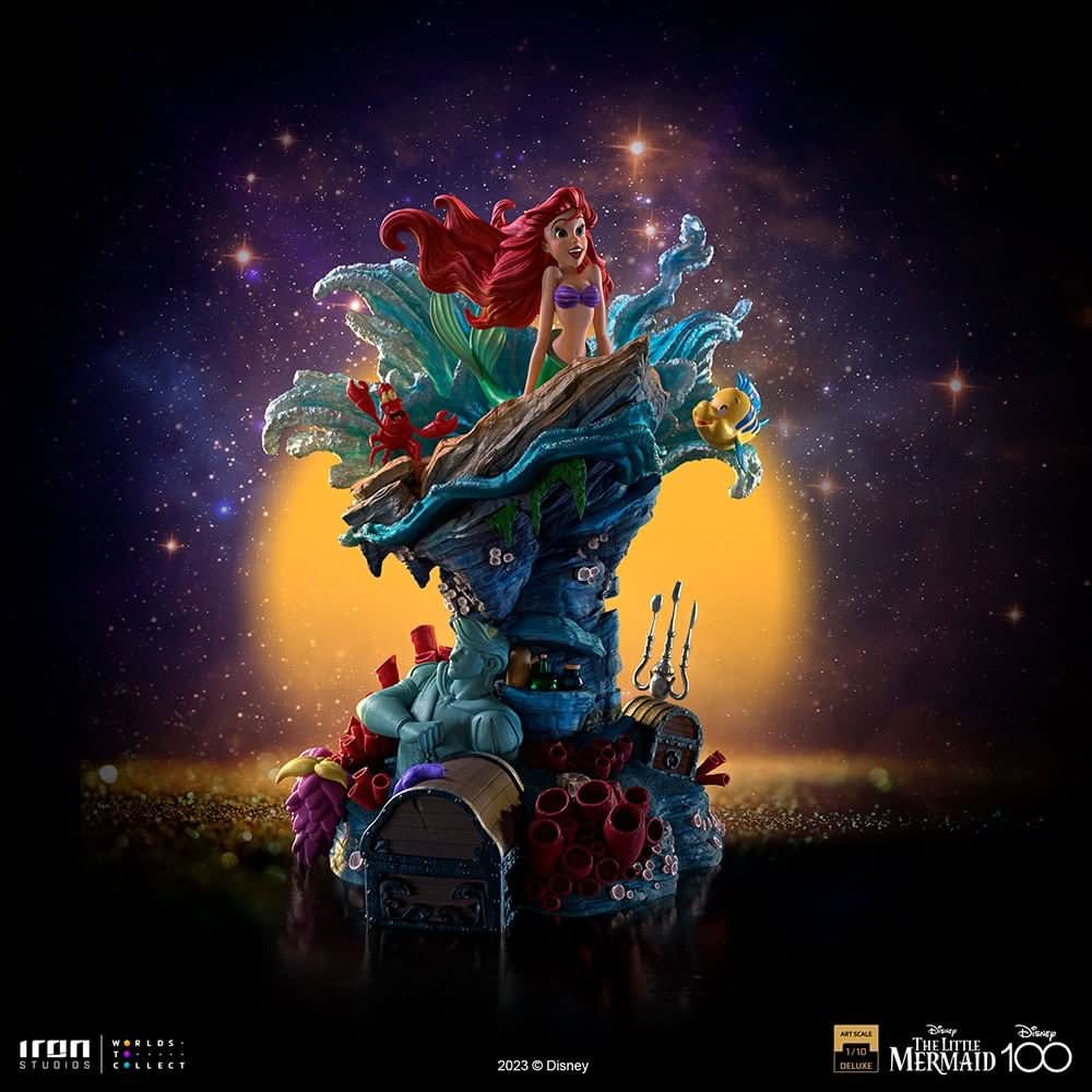 Disney Little Mermaid Deluxe Disney 100th - Little Mermaid - Art By Iron Studio - Image 6