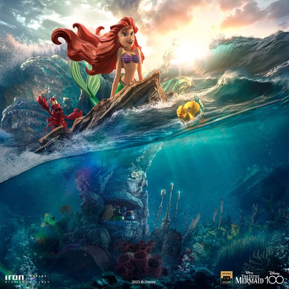 Disney Little Mermaid Deluxe Disney 100th - Little Mermaid - Art By Iron Studio - Image 7