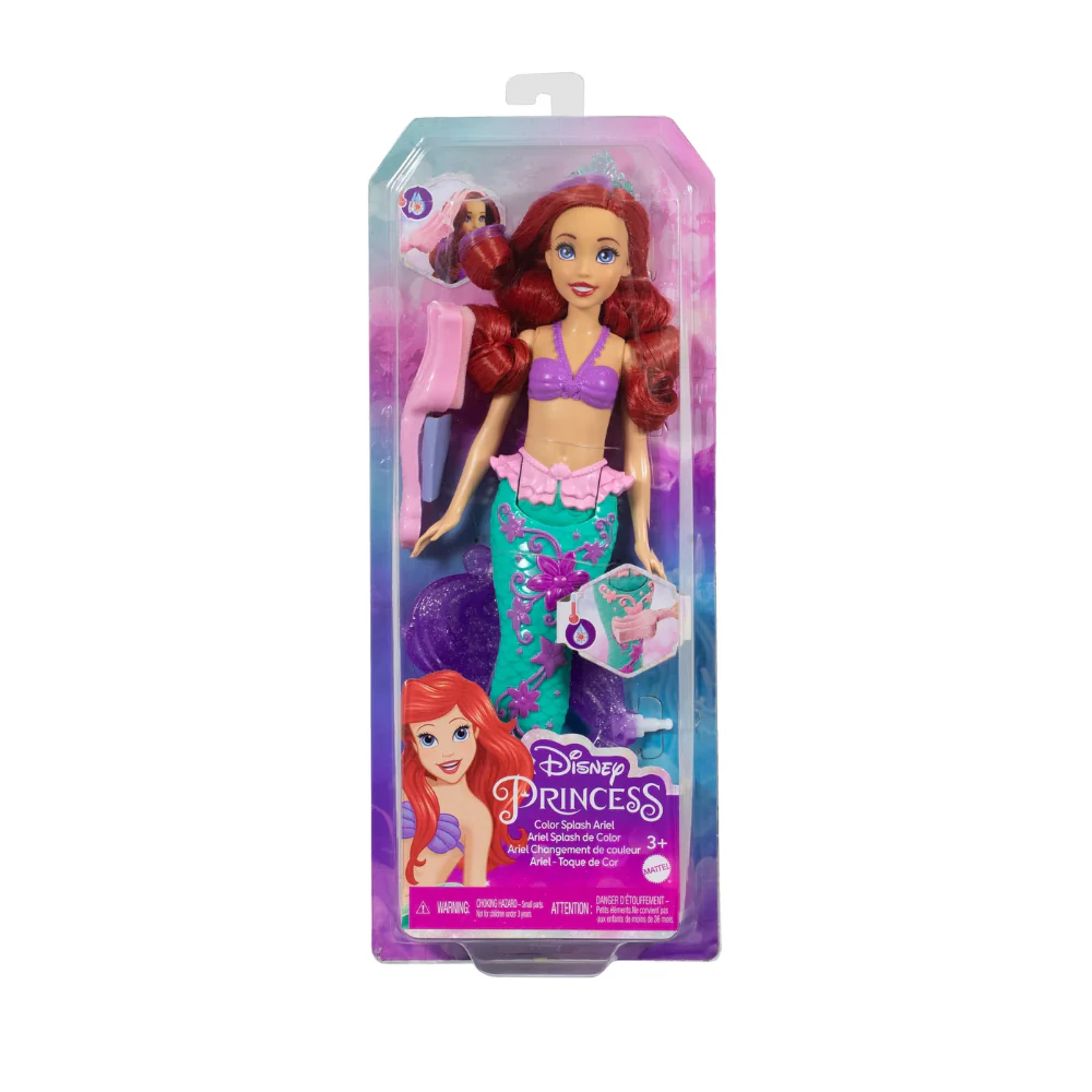 Disney Princess Fashion Doll - Ariel Hair Feature Doll By Mattel