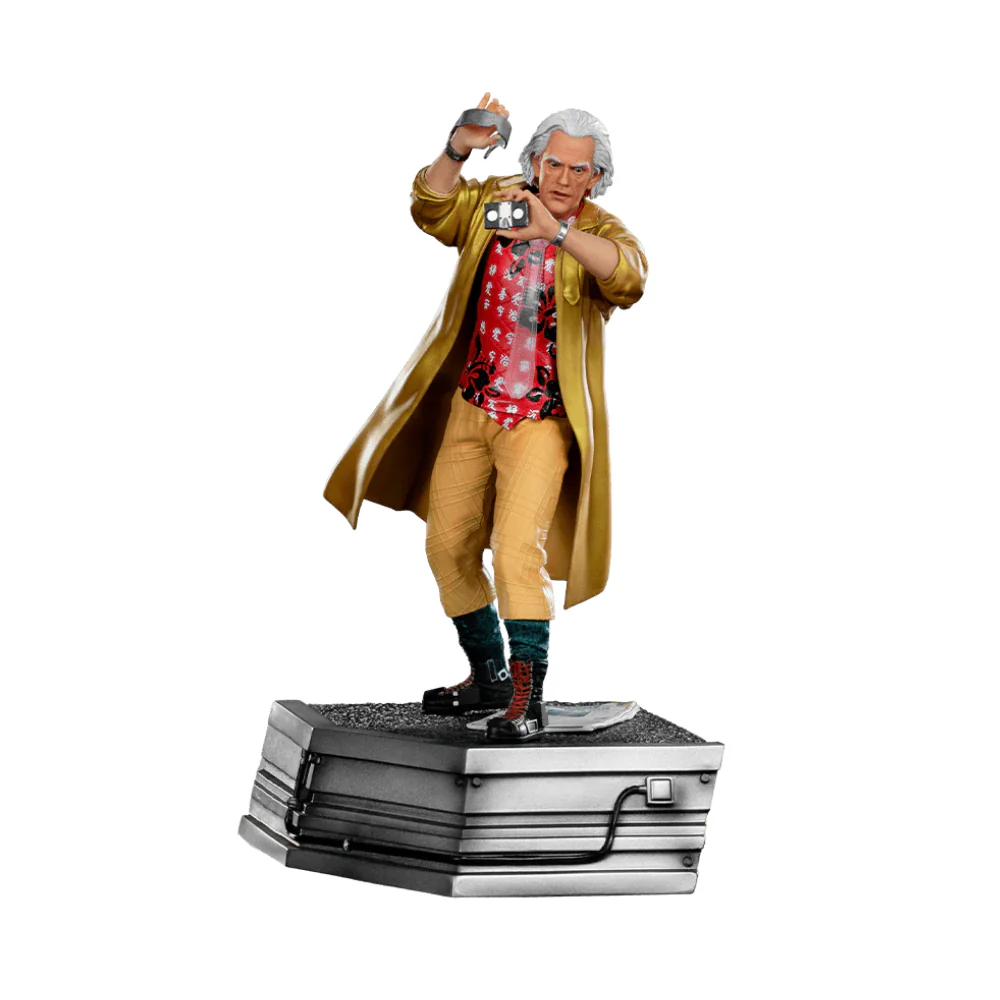 Back To The Future II - Doc Brown Art Scale 1/10 Statue By Iron Studios