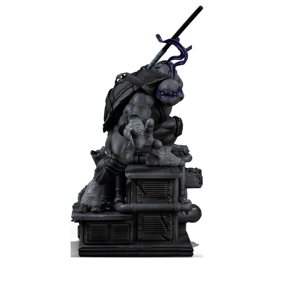 Donatello (Black And White Variant) - Teenage Mutant Ninja Turtles 1/10 Scale Statuette By Iron Studios