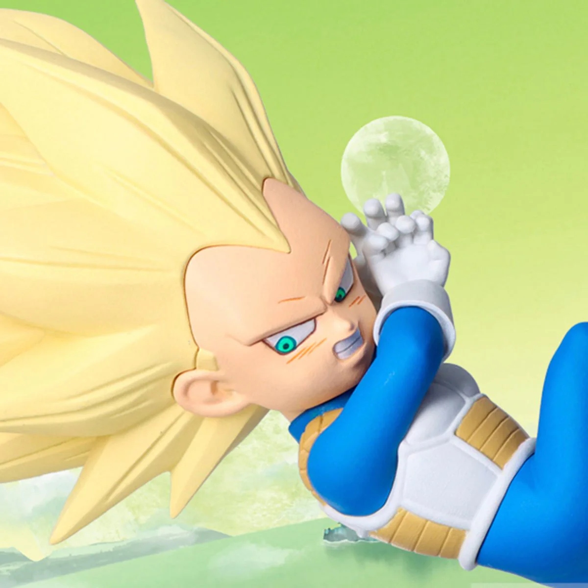 DRAGON BALL DAIMA SUPER SAIYAN 3 VEGETA(MINI) FIGURE WITH PANEL Figure By Banpresto - Image 2