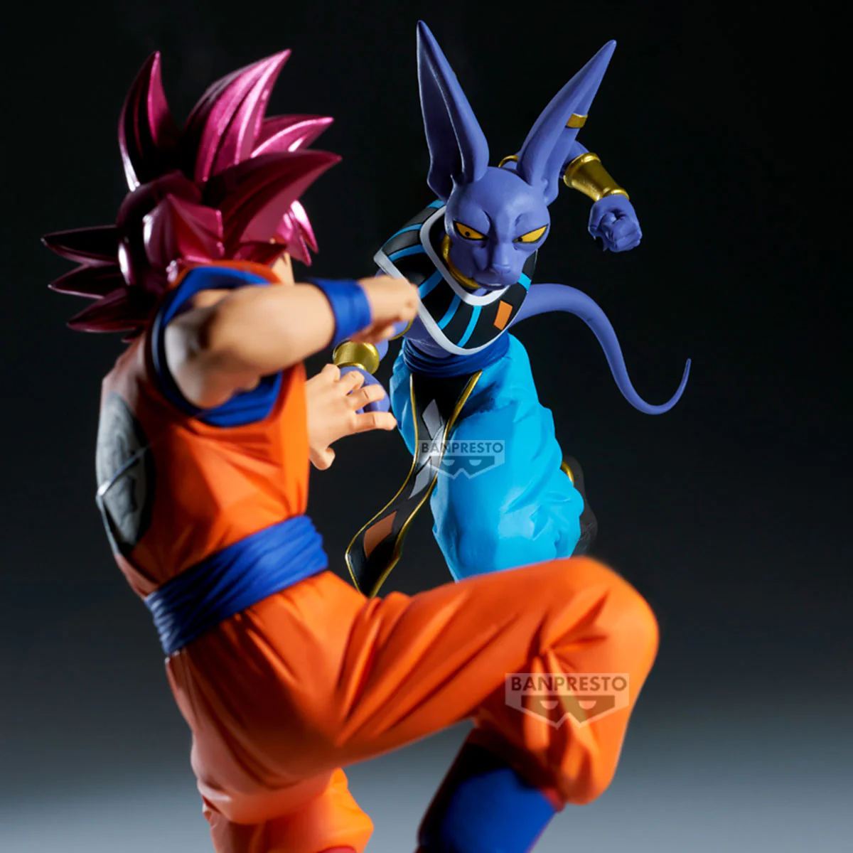 DRAGON BALL SUPER MATCH MAKERS BEERUS (VS SUPER SAIYAN GOD SON GOKU) Figure By Banpresto - Image 2