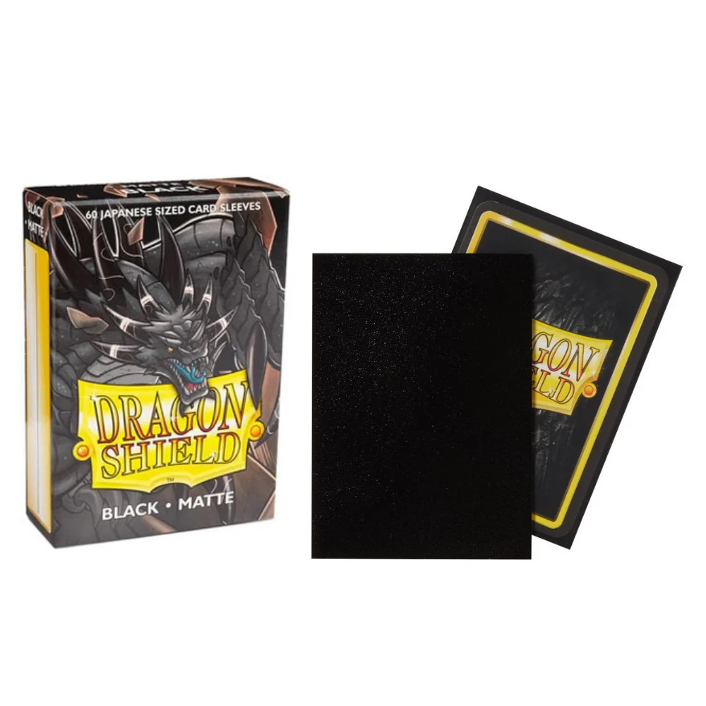 Dragon Shield Small Sleeves - Japanese Matte Black (60 Sleeves)
