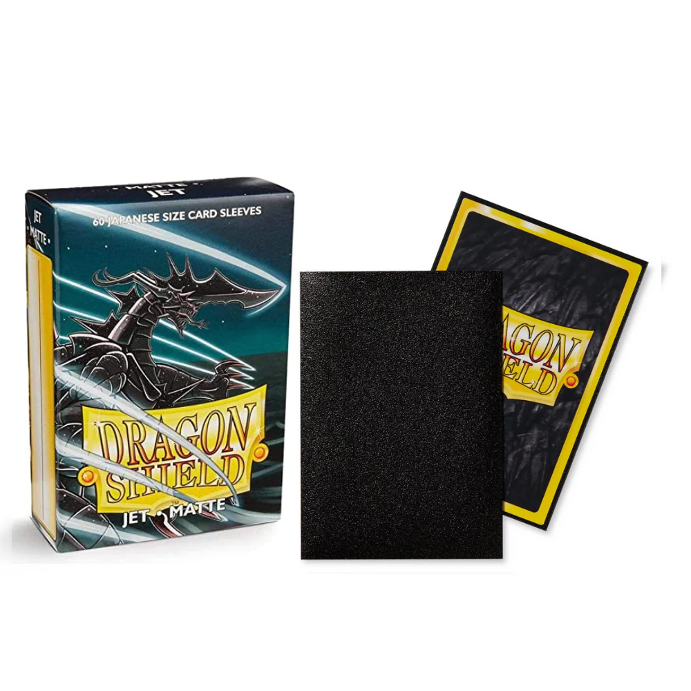 Dragon Shield Small Sleeves - Japanese Matte Jet (60 Sleeves)